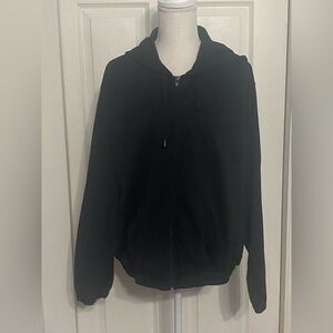 Lavon Black Women's Zip-Up Hoodie Size XL